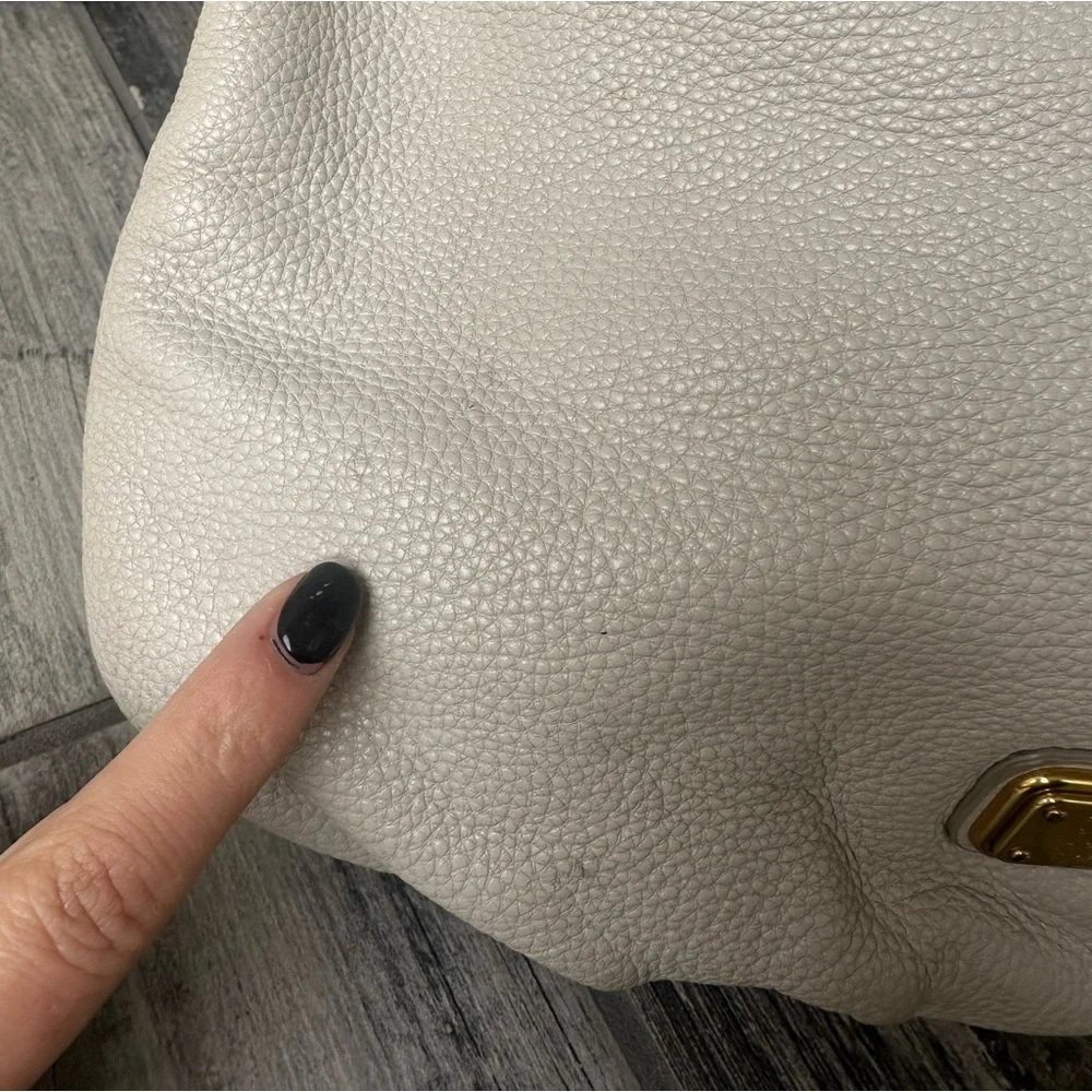 Marc by Marc Jacobs Classic Q Hillier Hobo White Workwear Handbag Purse Two Way - Picture 15 of 17